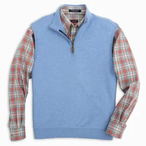 Men's Paulo Quarter Zip Vest In Silver Lake