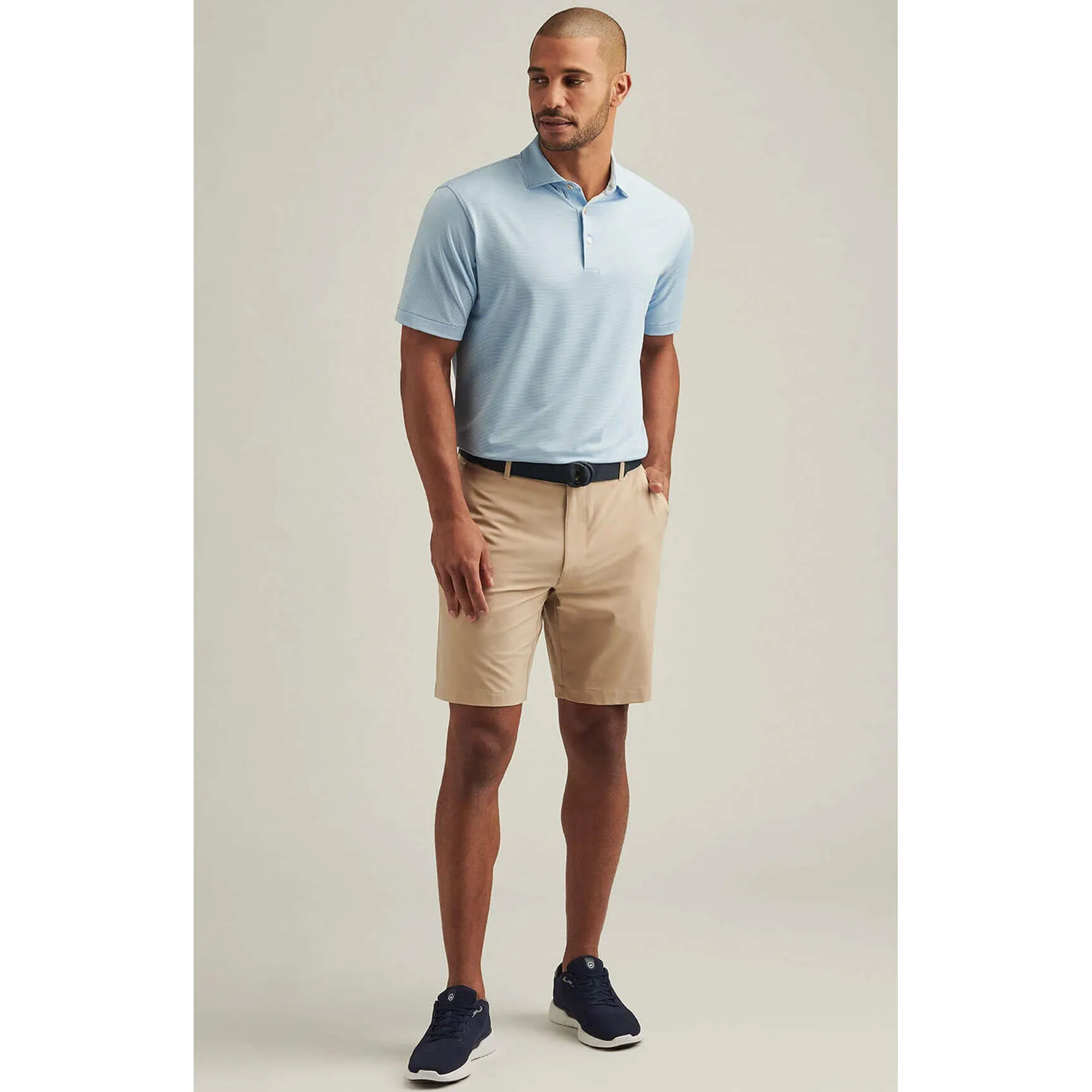 Mens Peter Millar Peter Millar 9-Inch Shackleford Performance Hybrid Shorts - Beech Wood*