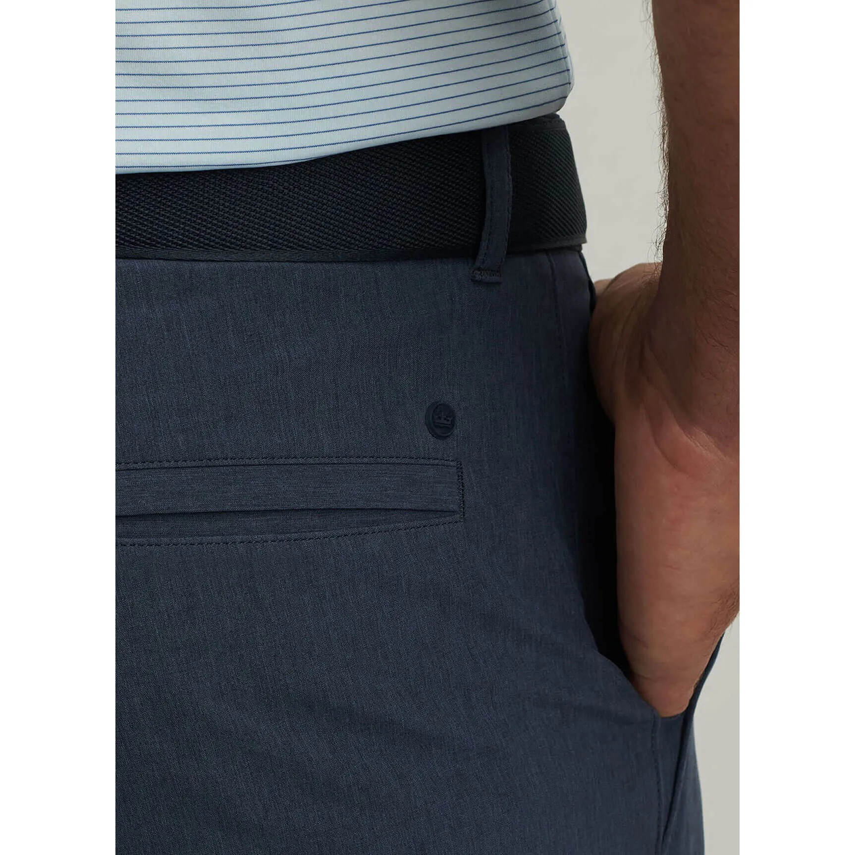 Mens Peter Millar Peter Millar 9-Inch Shackleford Performance Hybrid Shorts - Navy*