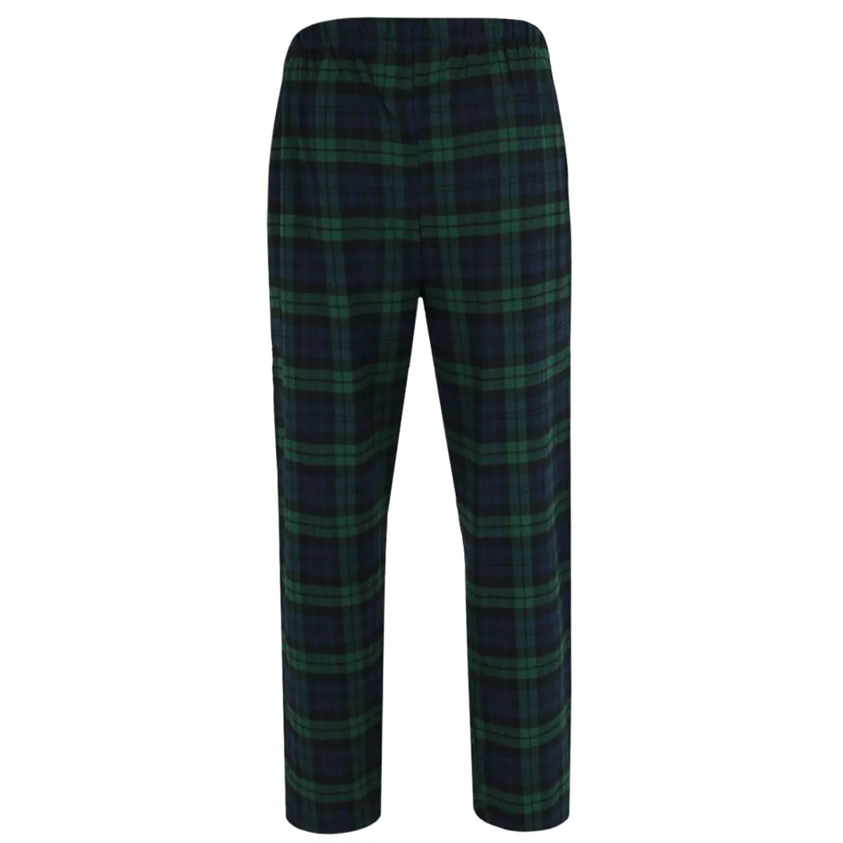 Men's Plaid Flannel Open Bottom Pants