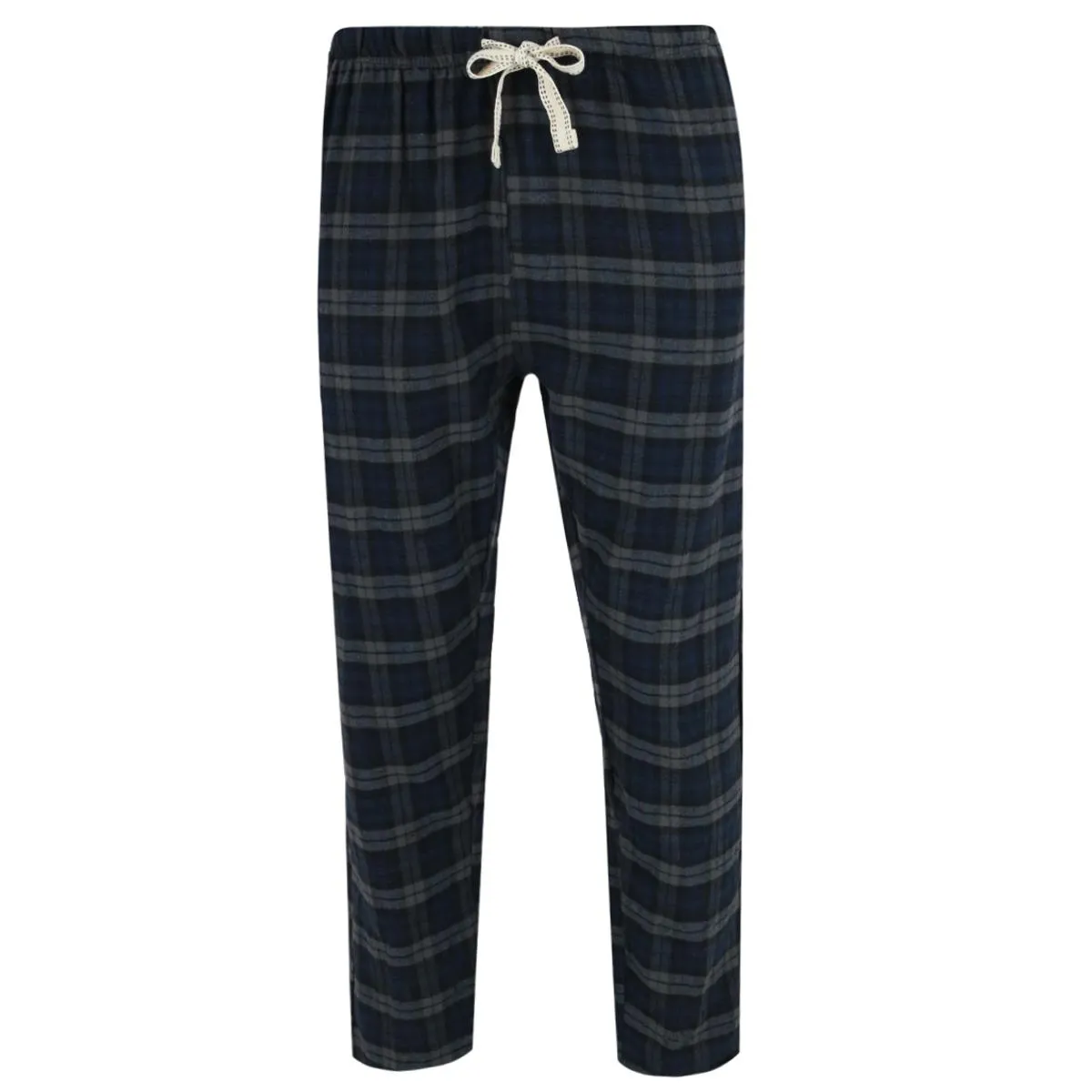 Men's Plaid Flannel Open Bottom Pants