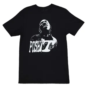 Men's Pusha T Short Sleeve T-Shirt (UMPT001MSC3P1SI 00BLK)