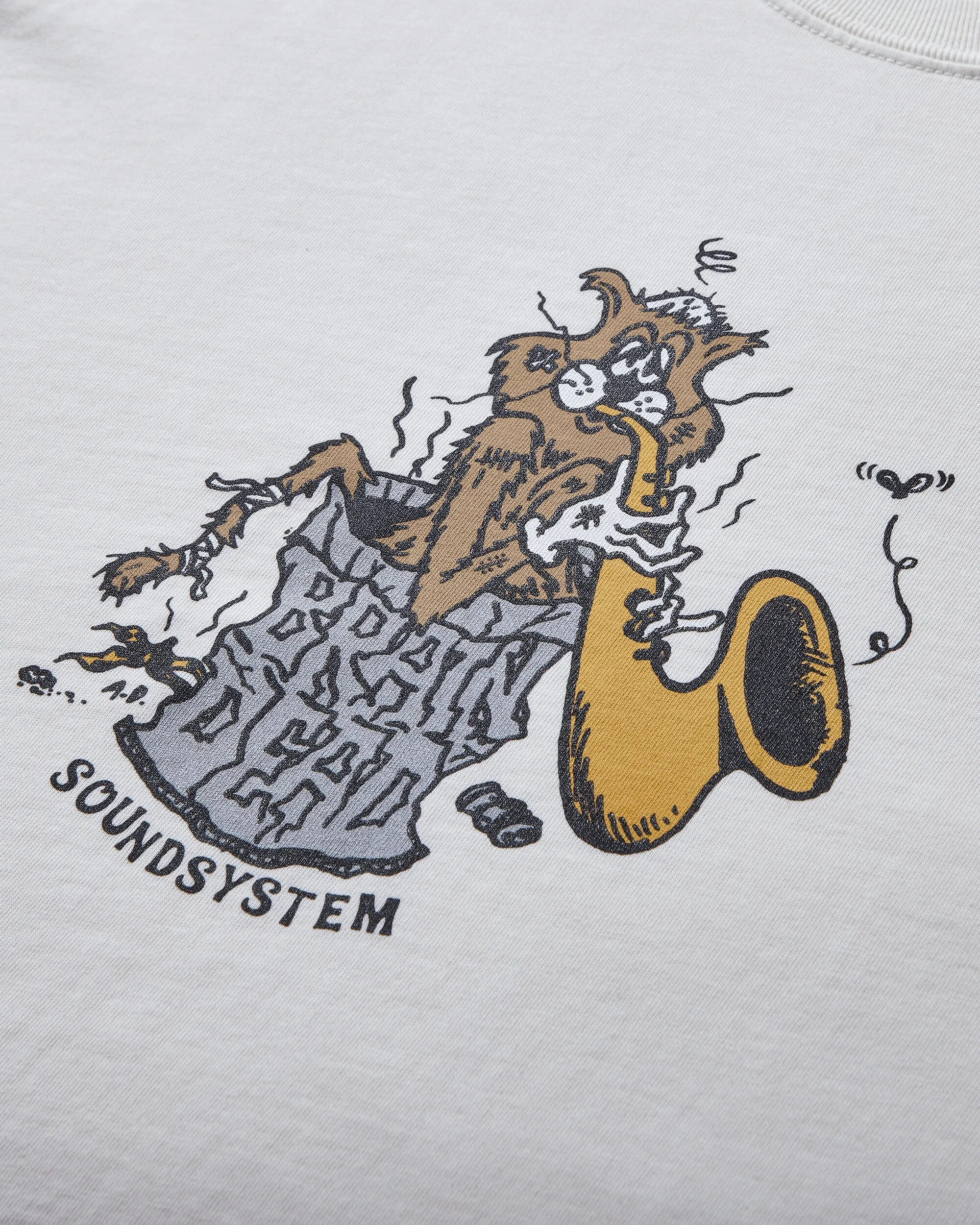 Men's Trash Cat T-Shirt Natural