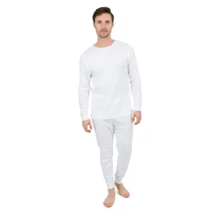 Mens Two Piece Cotton Pajamas Neutral Solid Color