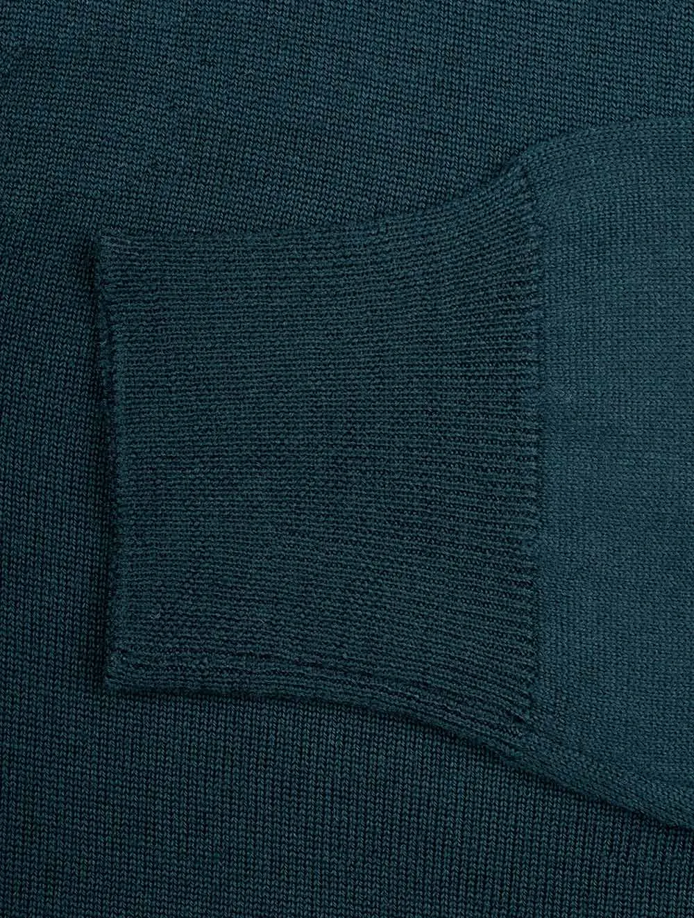 Merino V Neck Green