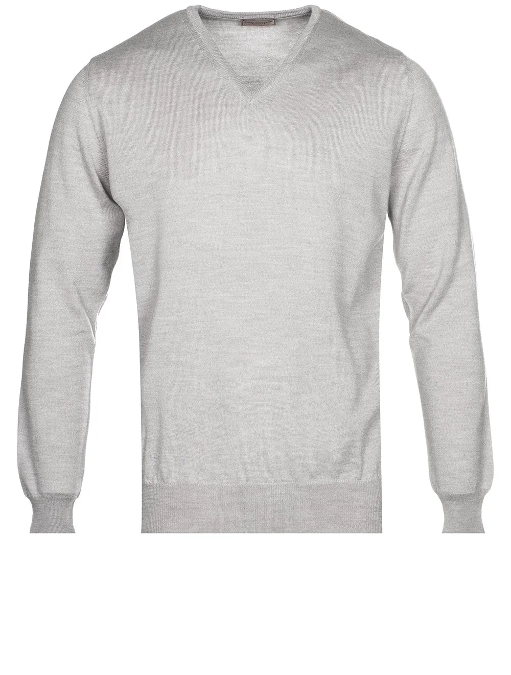 Merino V Neck Grey