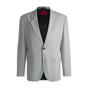 Modern-fit jacket in stretch twill with full lining