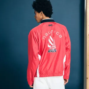 Nautica Men's Eddie Win X Nautica Windbreaker Jacket Tango Red Nautica