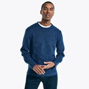 Nautica Men's Marled Crewneck Sweater Nite Sea Heather Nautica