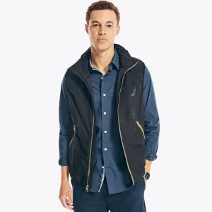 Nautica Men's Navtech Sustainably Crafted Water-Resistant Vest True Black Nautica