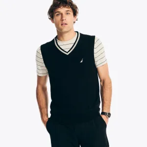 Nautica Men's Navtech Sweater Vest True Black Nautica