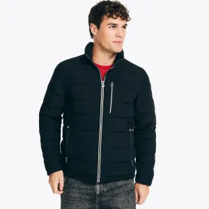 Nautica Men's Sustainably Crafted Full-Zip Jacket True Black Nautica