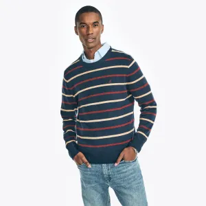 Nautica Men's Sustainably Crafted Striped Sweater Navy Nautica