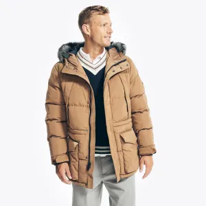 Nautica Men's Tempasphere Parka Oyster Brown Nautica