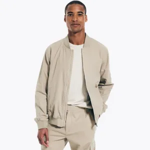 Nautica Men's Varsity Jacket Sail White Nautica