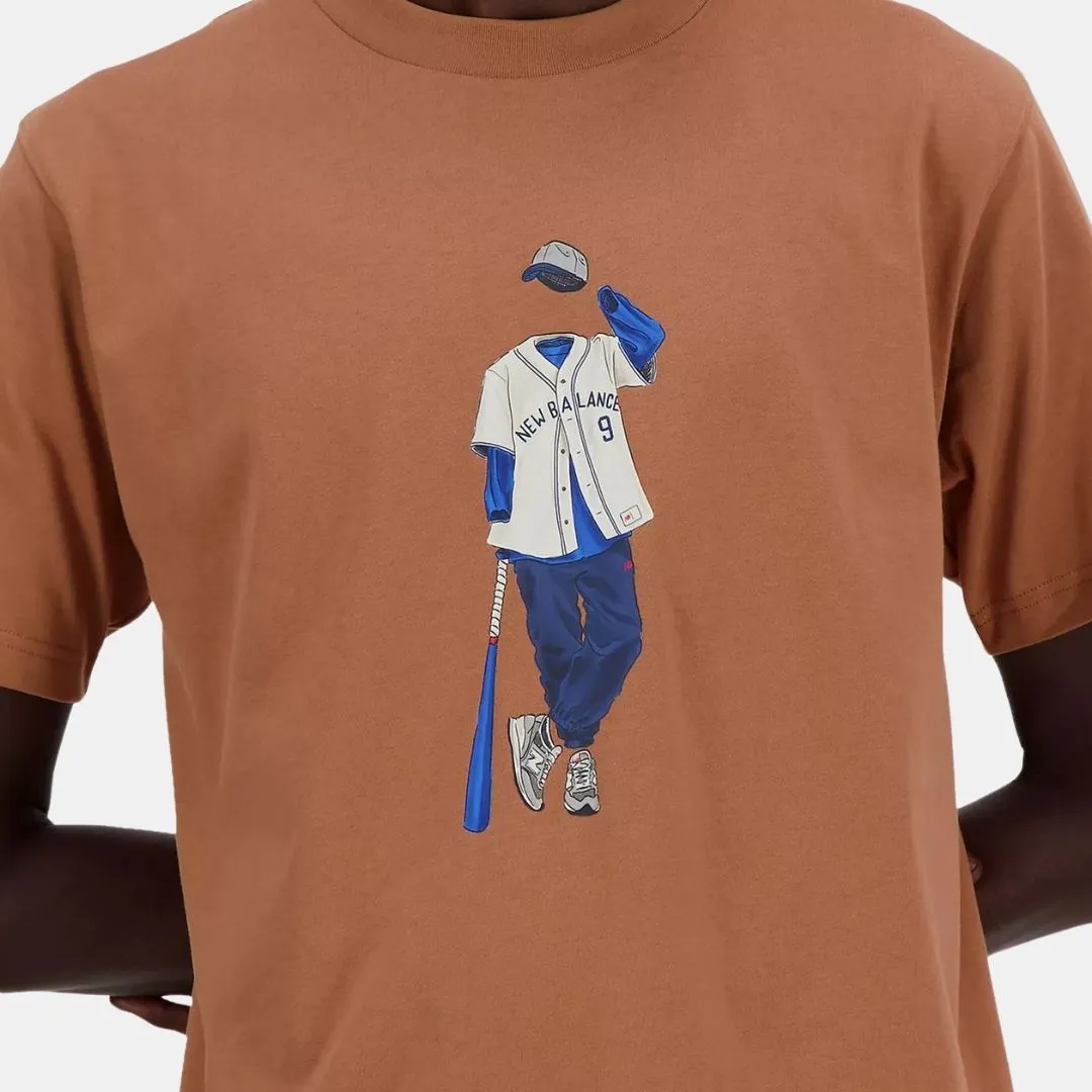 New Balance Athletics Baseball T-Shirt Walnut