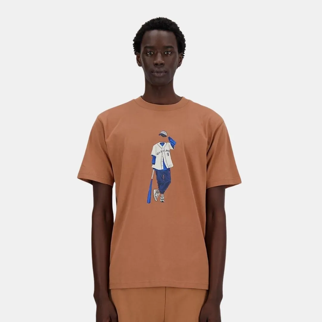 New Balance Athletics Baseball T-Shirt Walnut