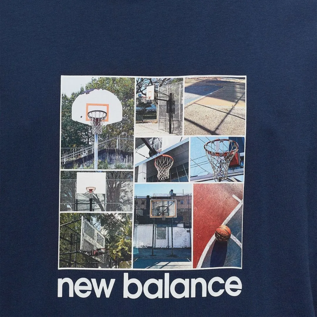 New Balance Hoops Graphic T-Shirt Navy