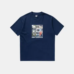 New Balance Hoops Graphic T-Shirt Navy