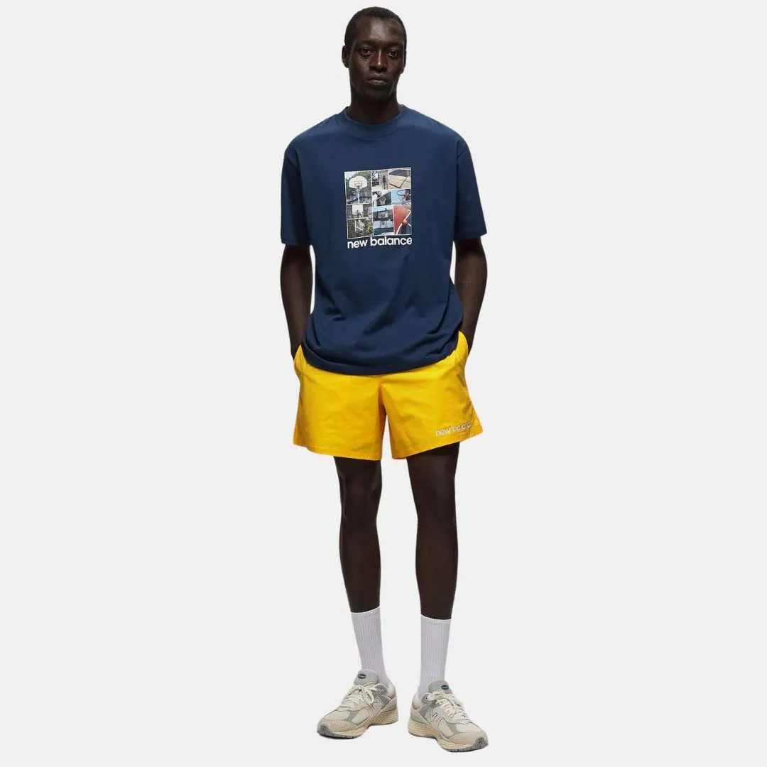 New Balance Hoops Graphic T-Shirt Navy