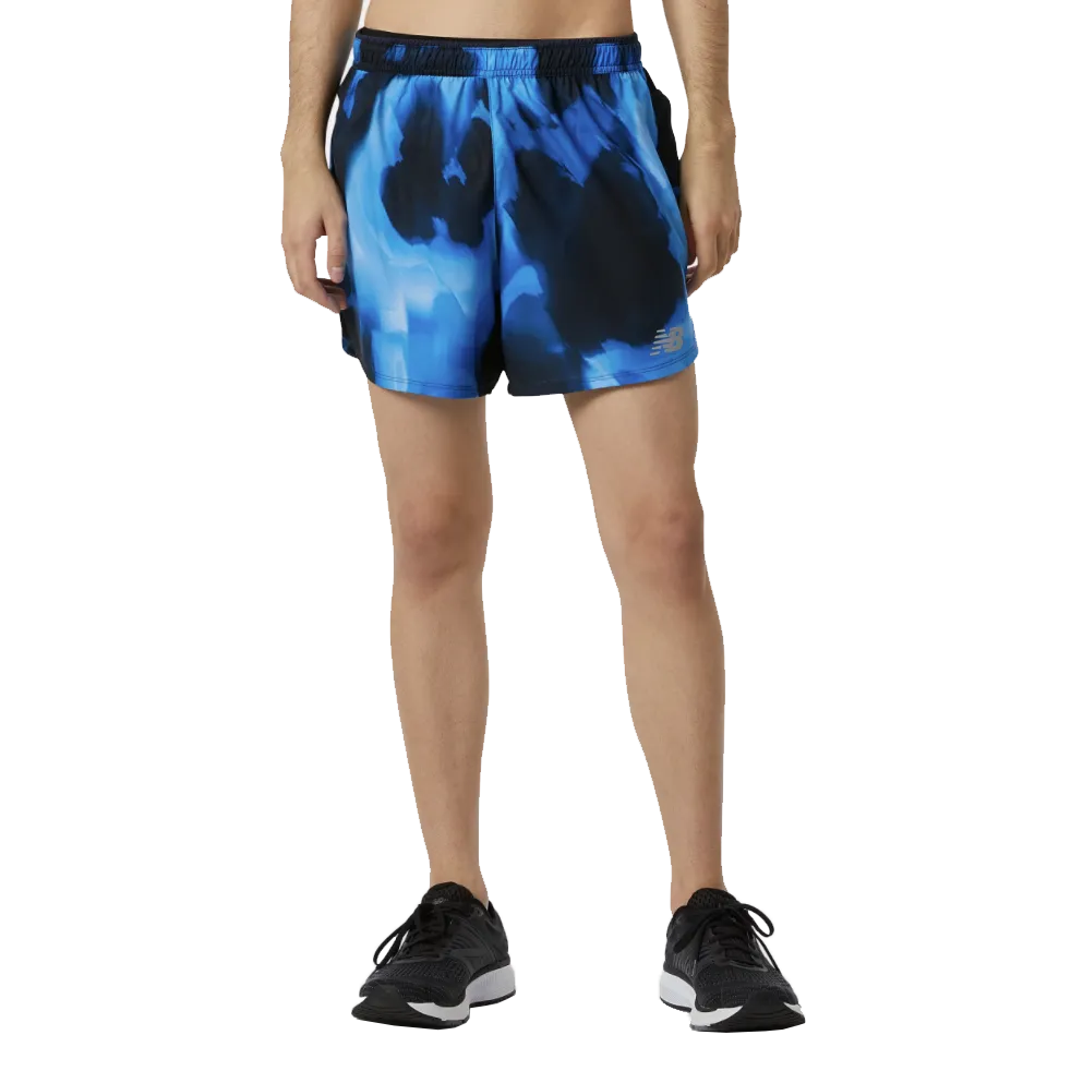 New Balance Men's Printed Impact Run Short 5"