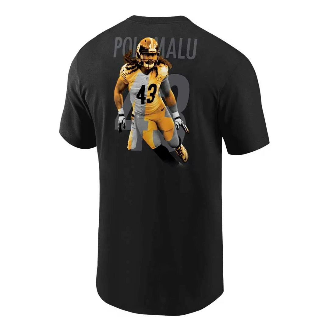 NFL - Men's Pittsburgh Steelers Troy Polamalu Short Sleeve T-Shirt (QF6E 127A W6M 000)