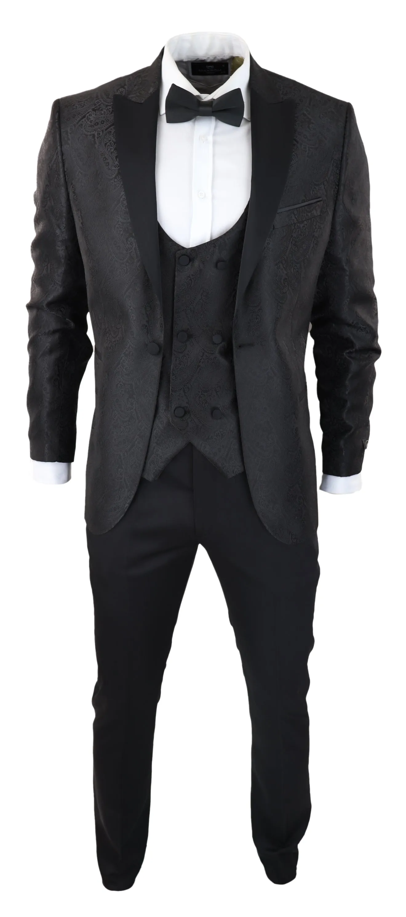 Paisley Tuxedo Blazer Waistcoat Jacket