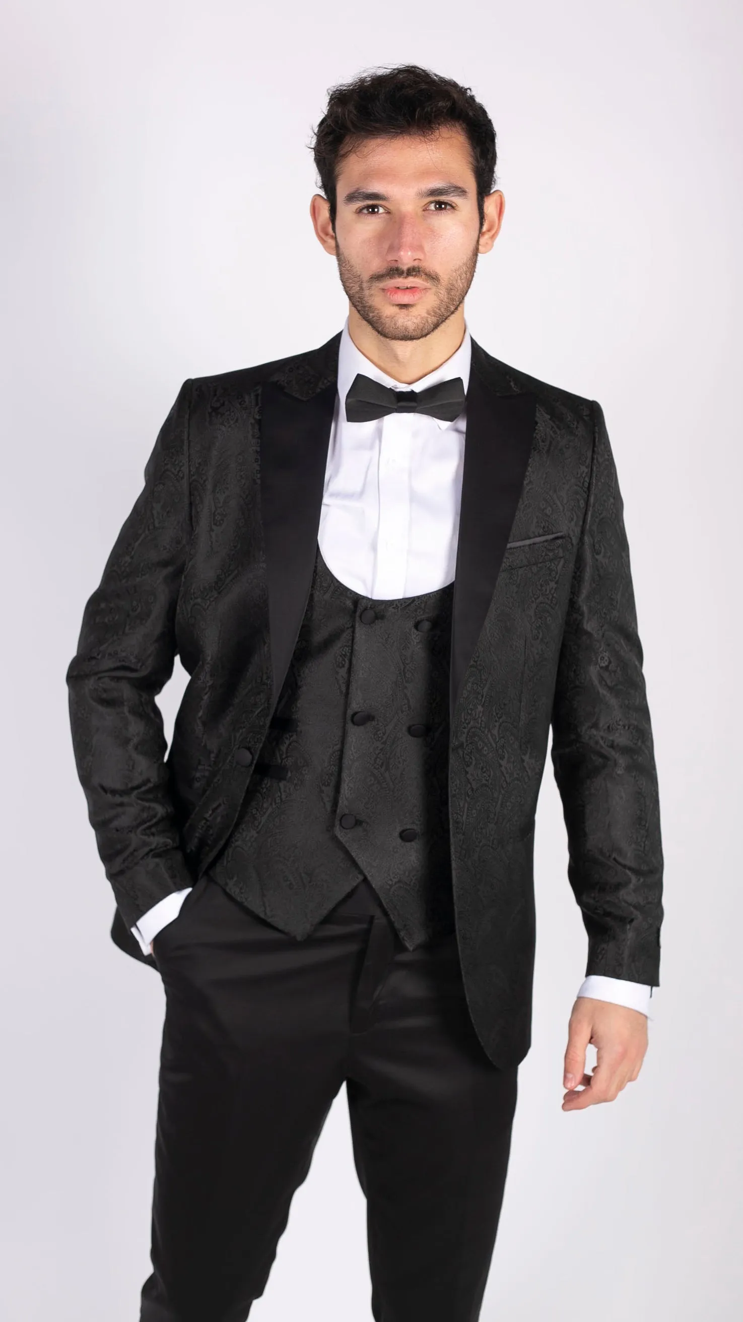 Paisley Tuxedo Blazer Waistcoat Jacket