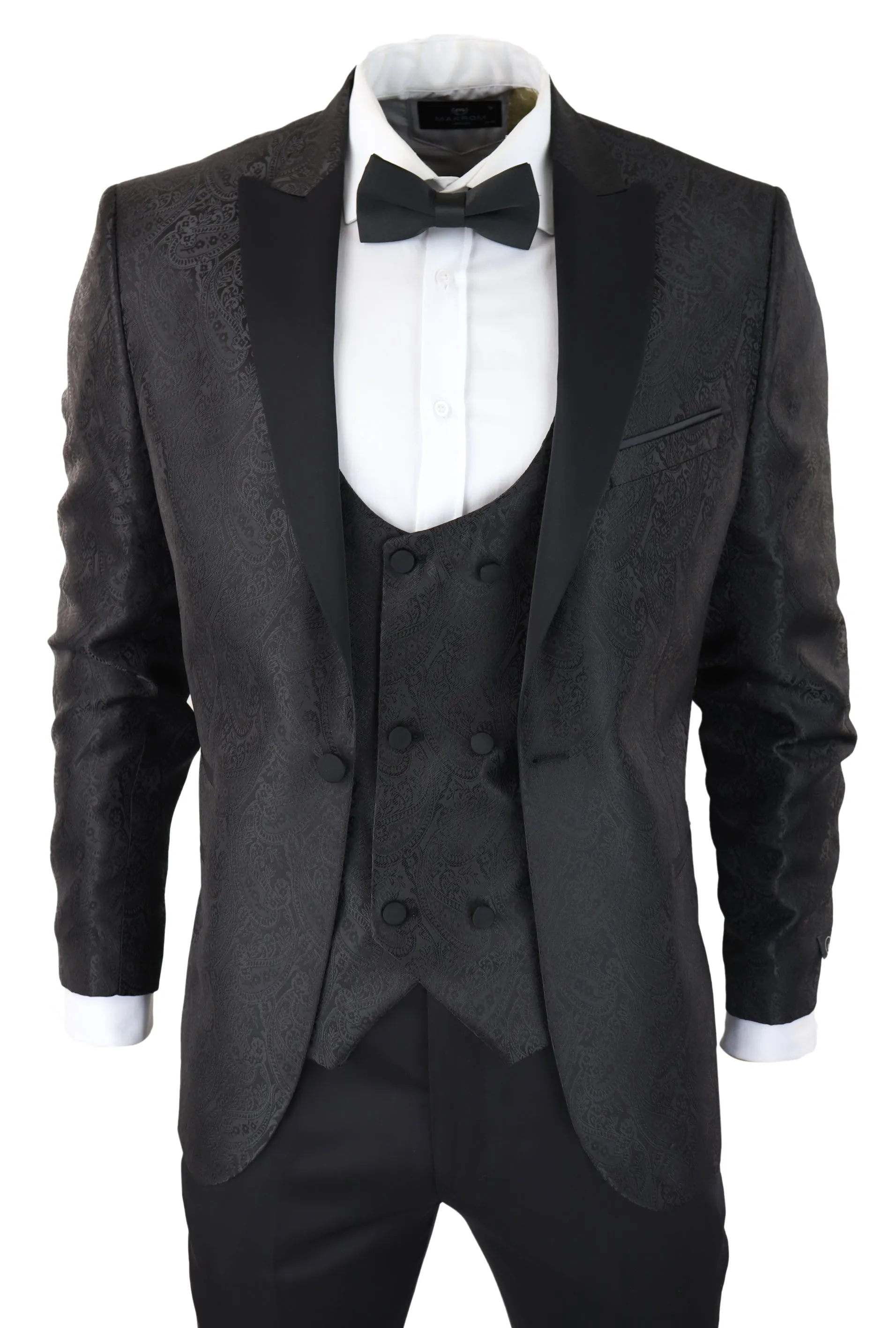 Paisley Tuxedo Blazer Waistcoat Jacket