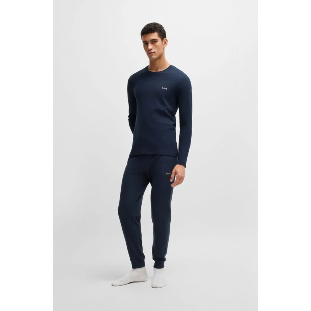 Pajama bottoms with embroidered logo