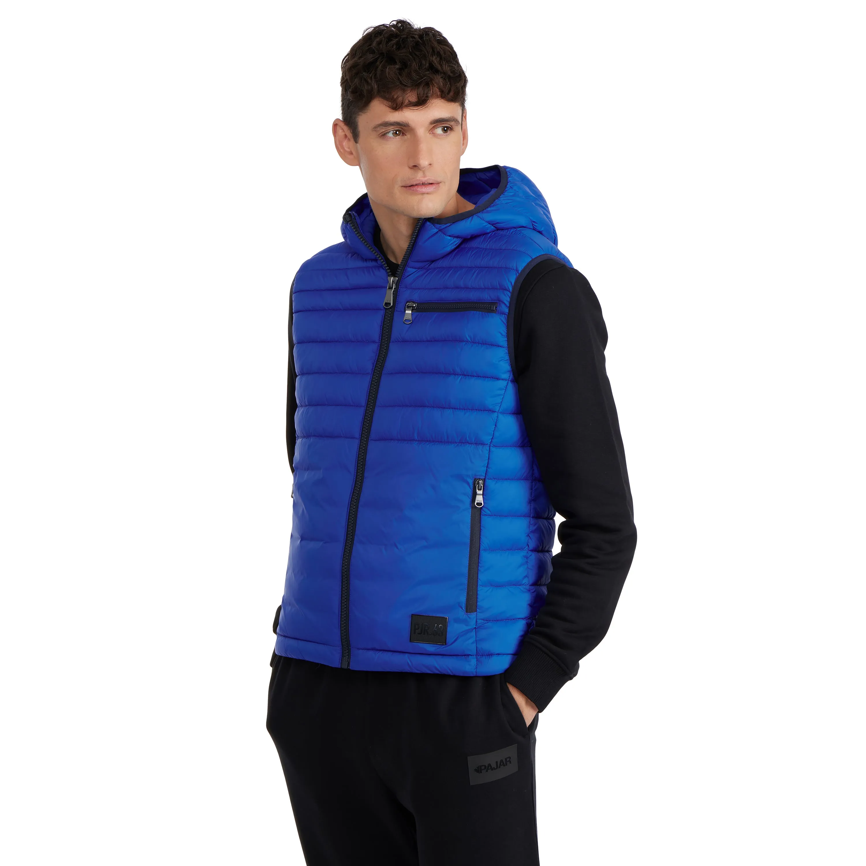 Pajar Men's Drew Puffer Vest with Fixed Hood
