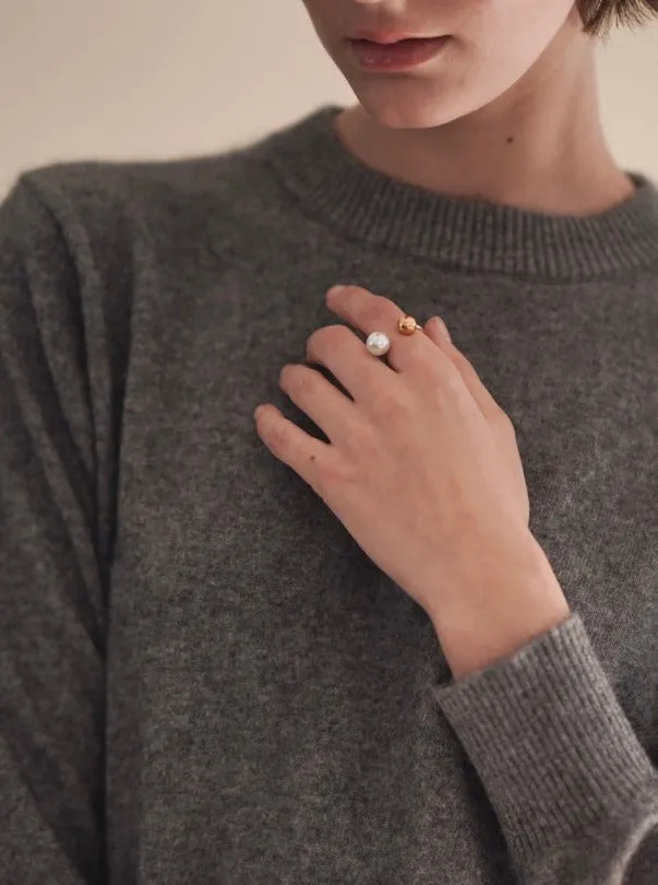 Pearl Open Ring