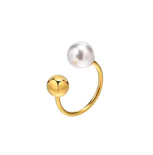 Pearl Open Ring