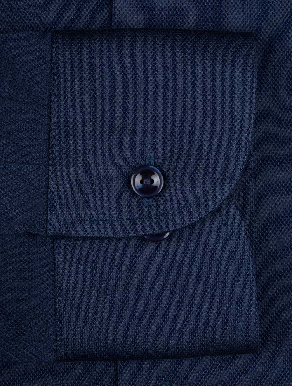 Pique Slim Fit Shirt Blue