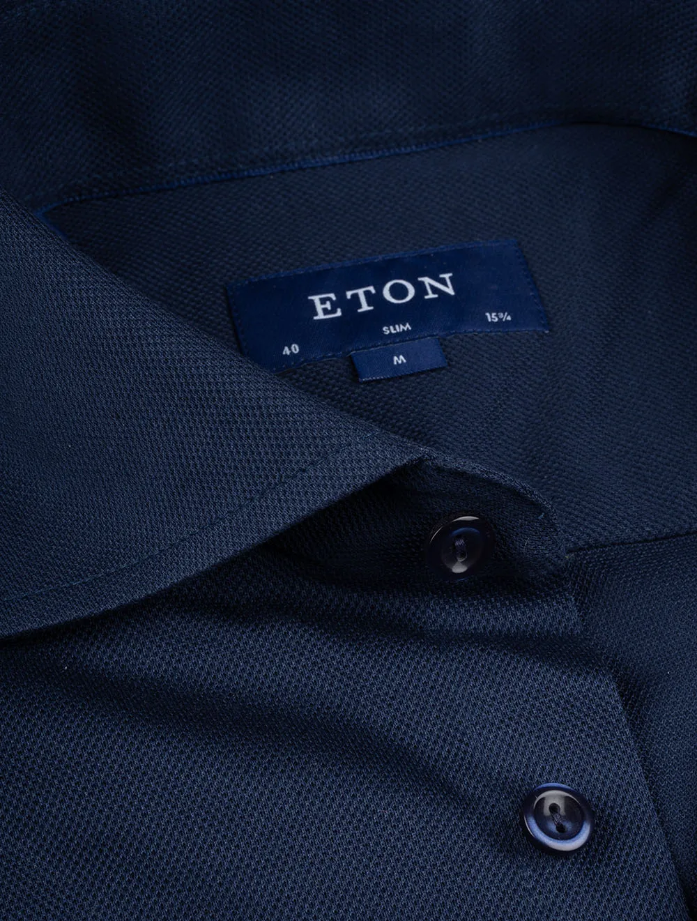 Pique Slim Fit Shirt Blue