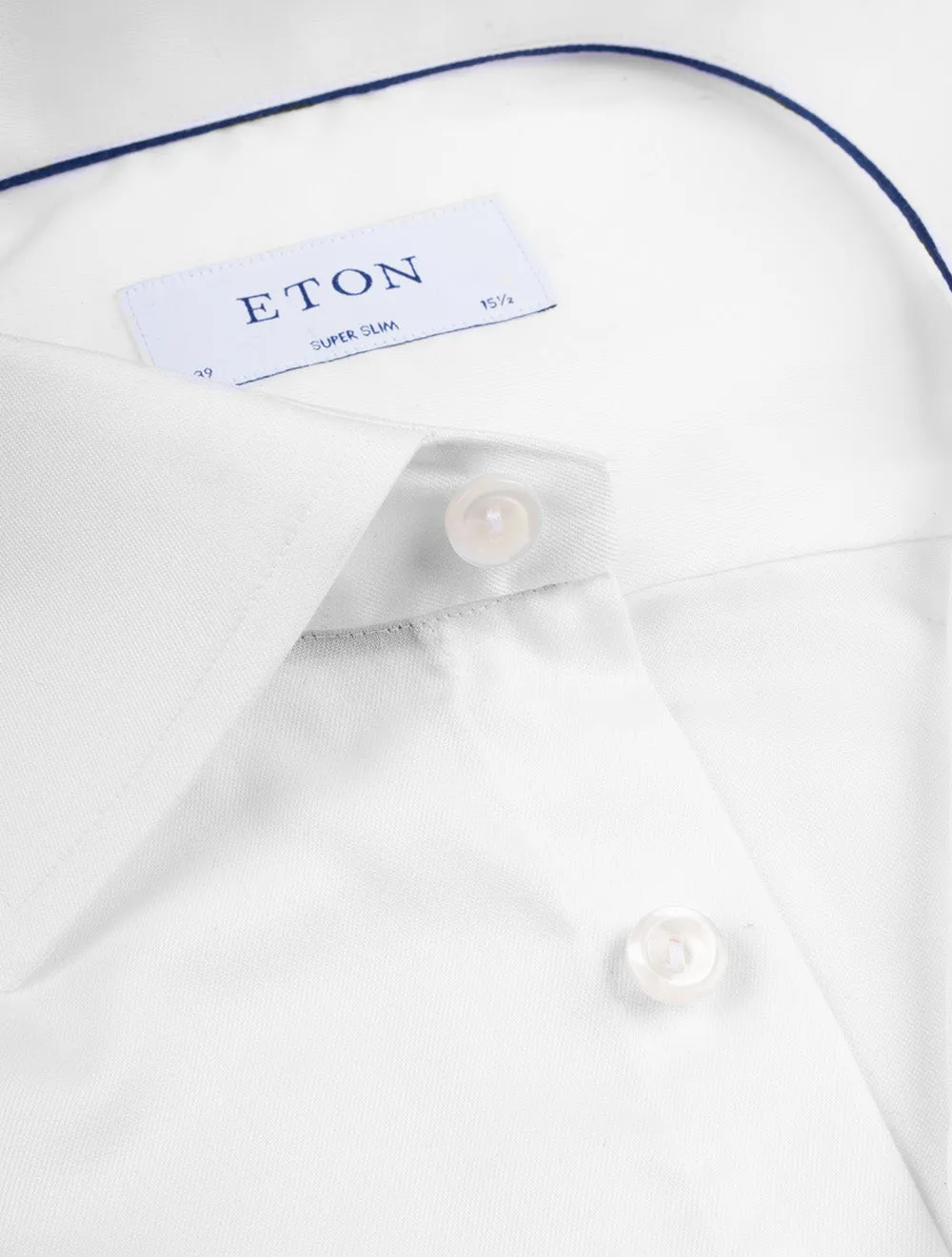 Plain Super Slim Fit Shirt White