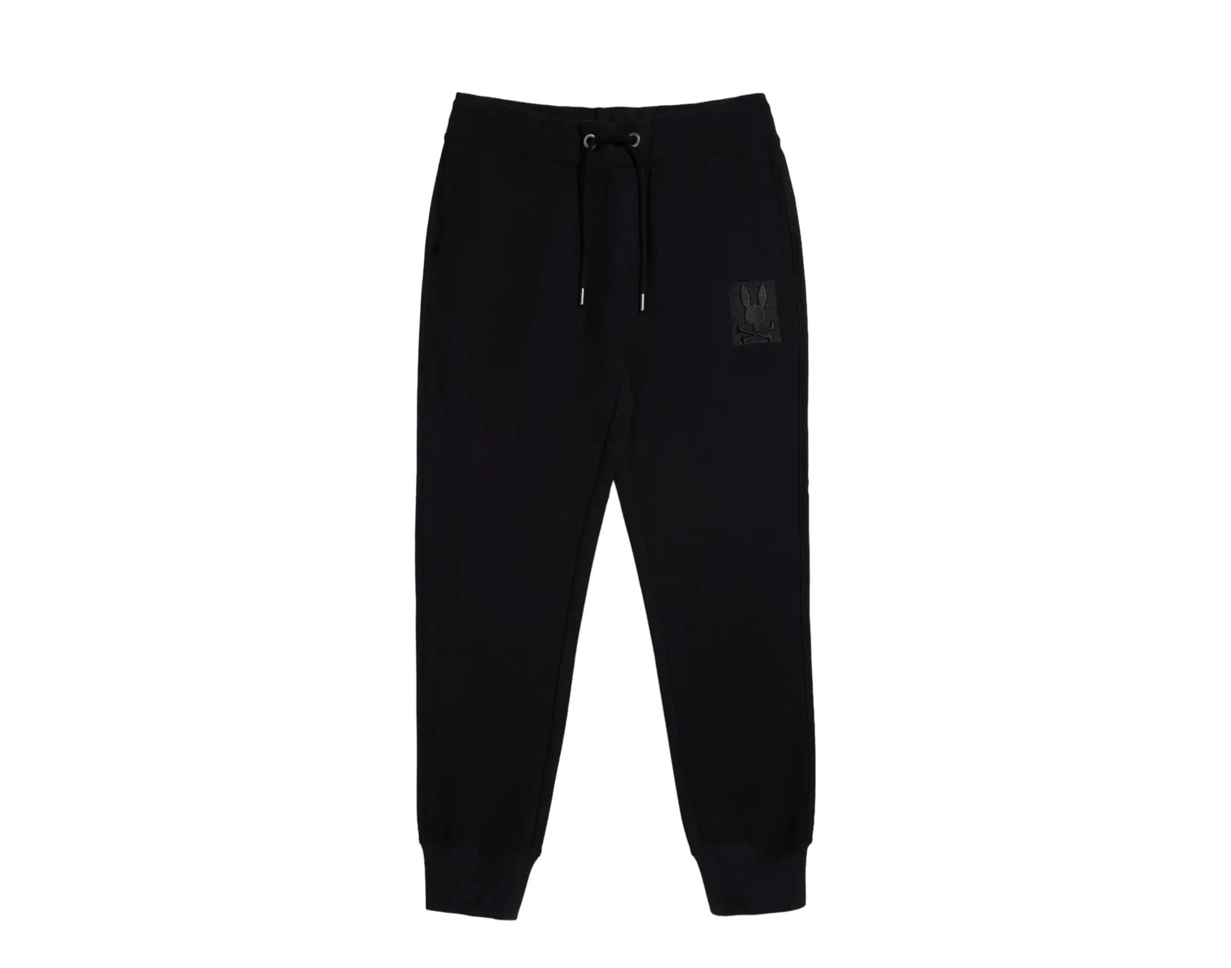Psycho Bunny Men's Yorkville Embroidered Sweatpants Black B6P476Z1FT-BLK