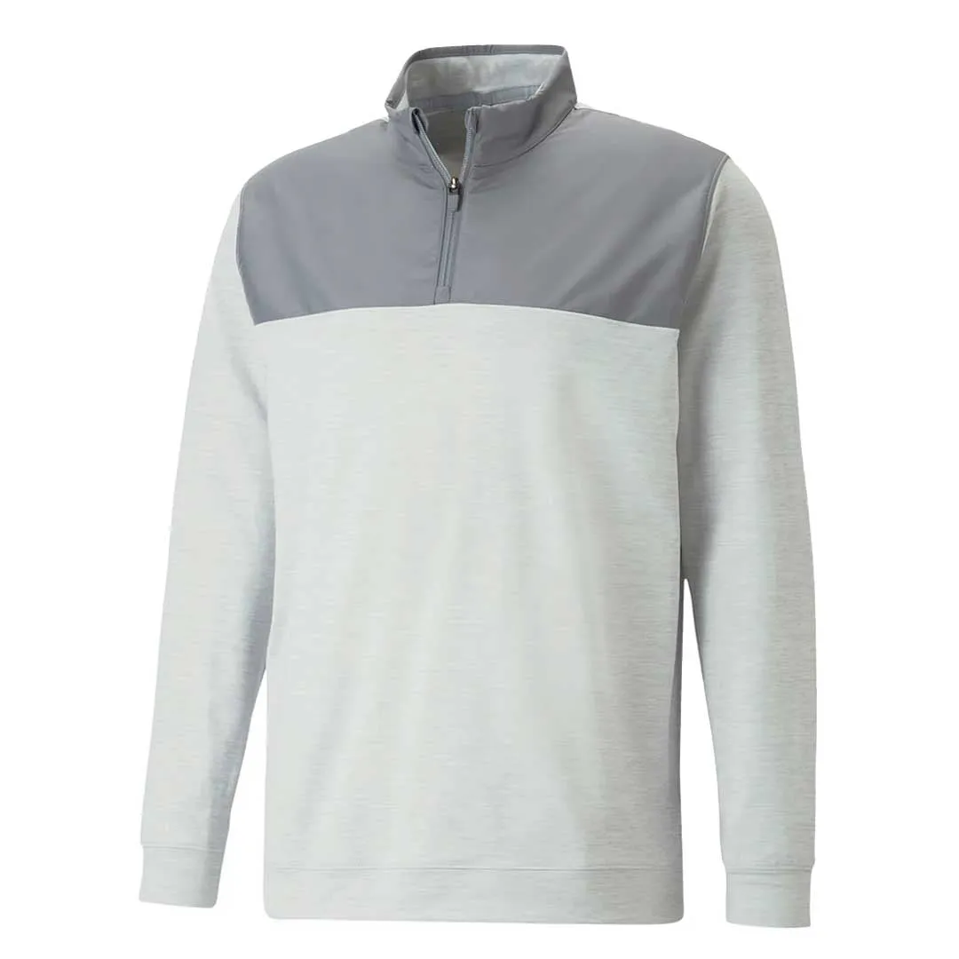 Puma - Men's Cloudspun Colorblock 1/4 Zip Sweater (537463 02)