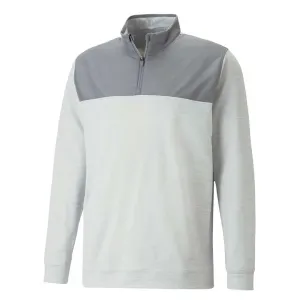 Puma - Men's Cloudspun Colorblock 1/4 Zip Sweater (537463 02)