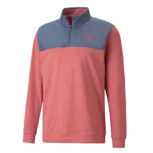Puma - Men's Cloudspun Colorblock 1/4 Zip Sweater (537463 07)