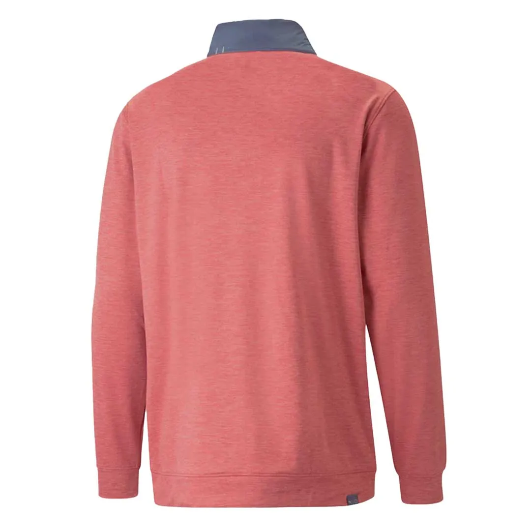 Puma - Men's Cloudspun Colorblock 1/4 Zip Sweater (537463 07)