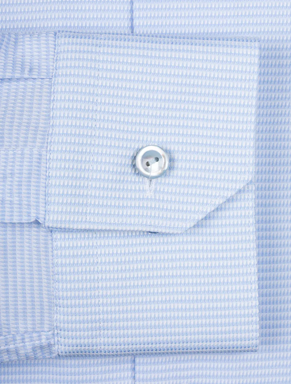 Puppytooth Slim Fit Shirt Blue