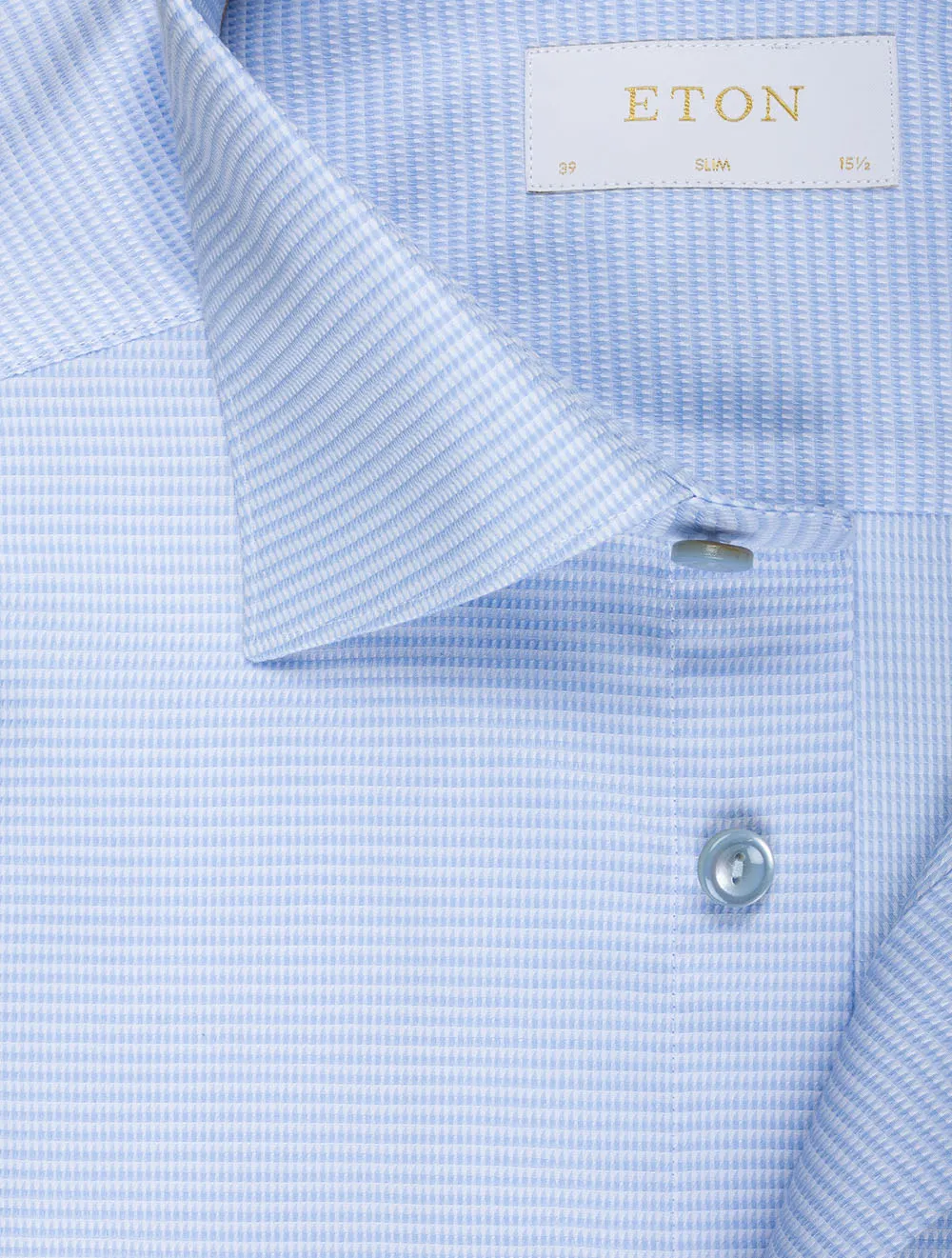 Puppytooth Slim Fit Shirt Blue