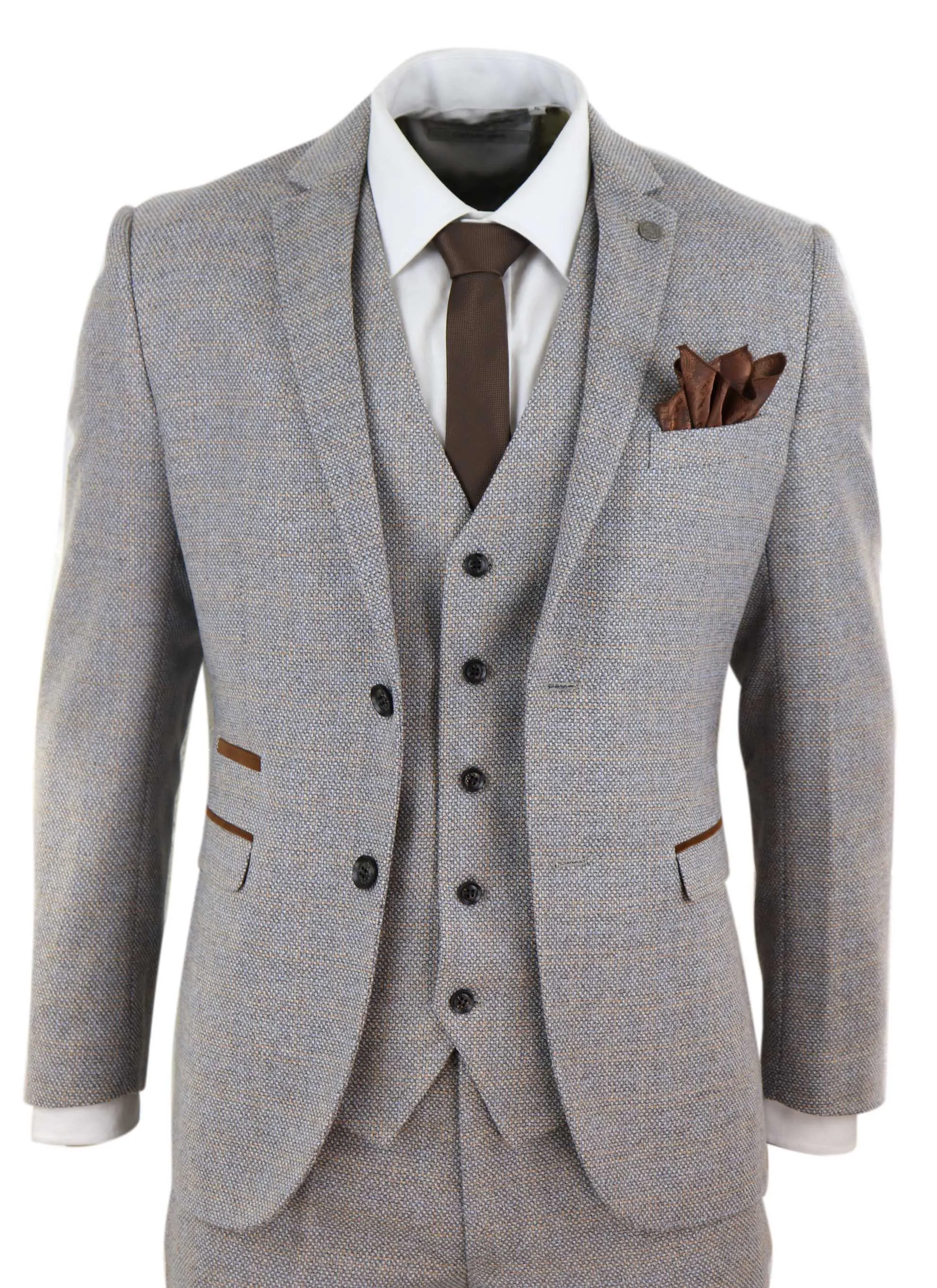 Ralph 3 Piece Suit Tweed Check Vintage