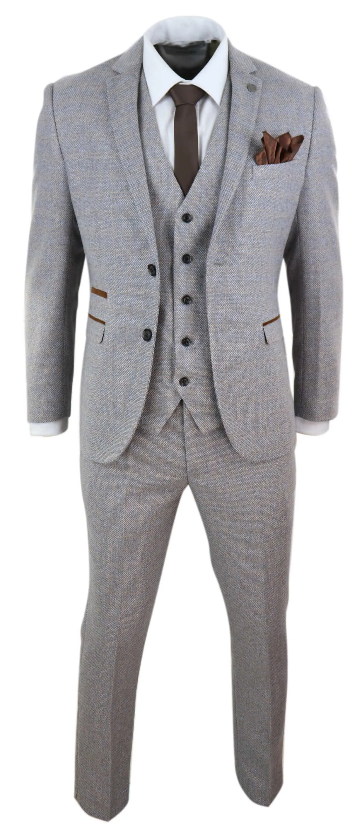 Ralph 3 Piece Suit Tweed Check Vintage