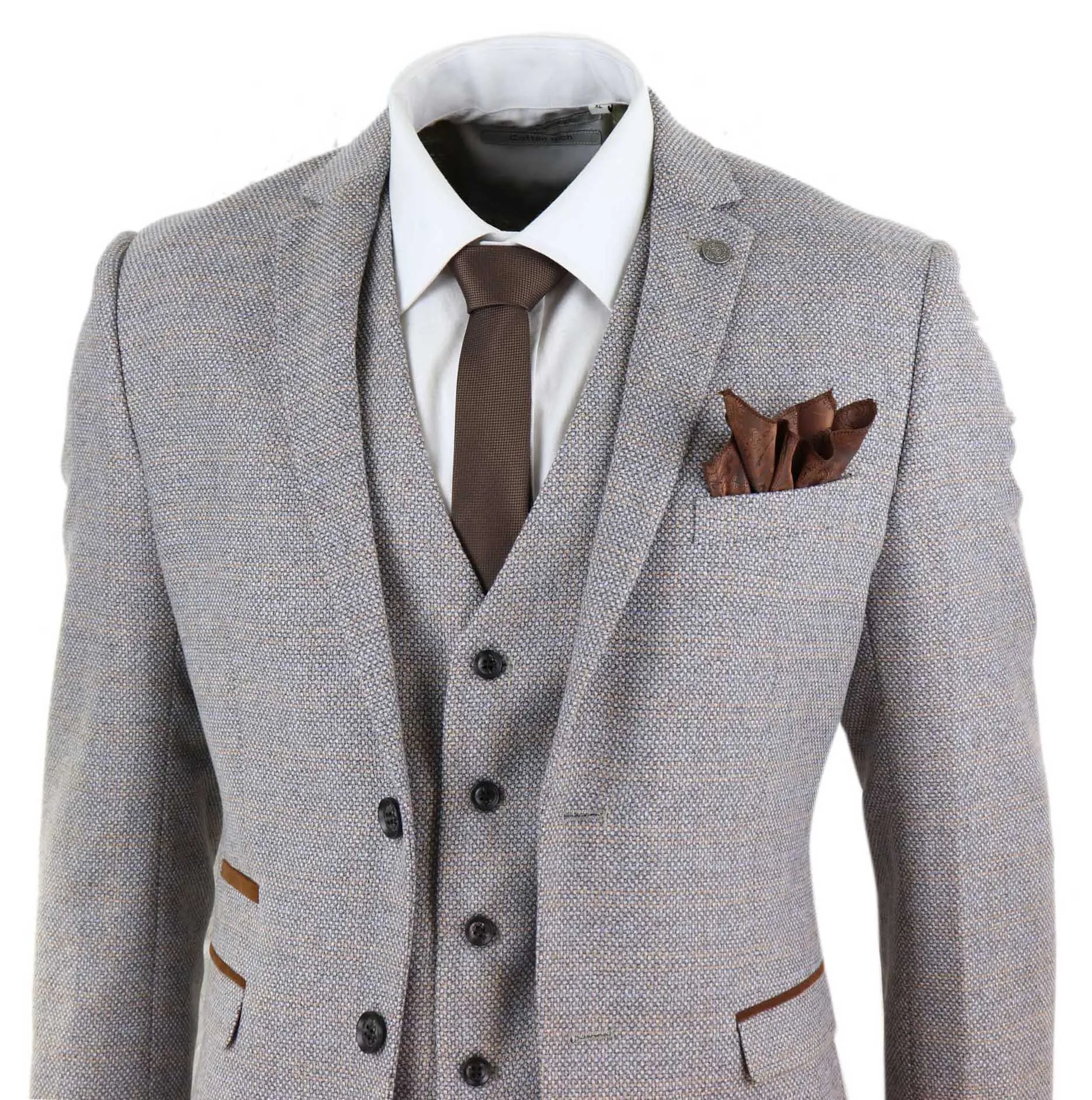 Ralph 3 Piece Suit Tweed Check Vintage