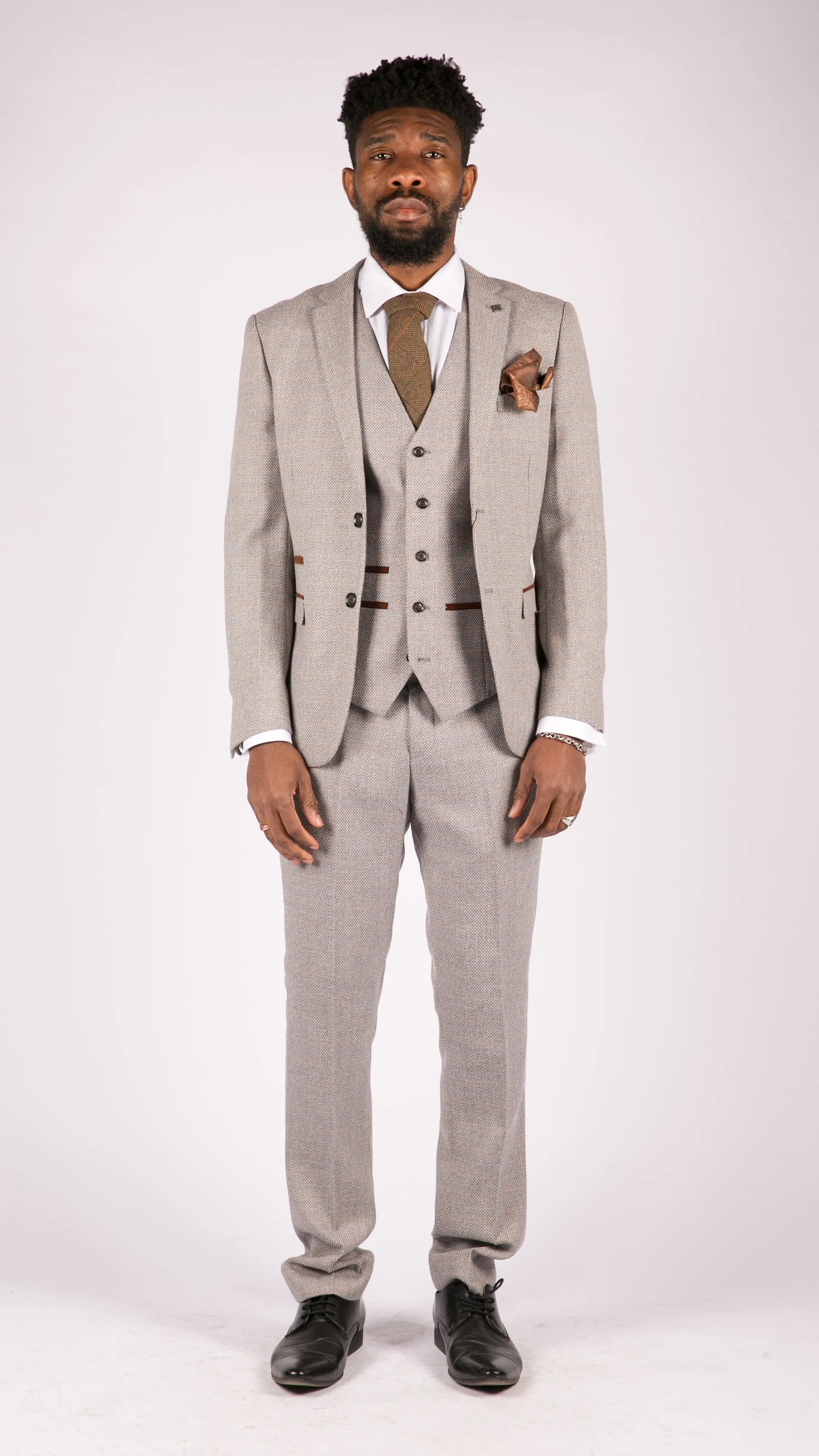 Ralph 3 Piece Suit Tweed Check Vintage