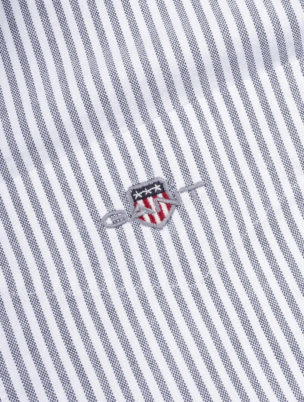 Regular Fit Classic Oxford Stripe Shirt Persian Blue