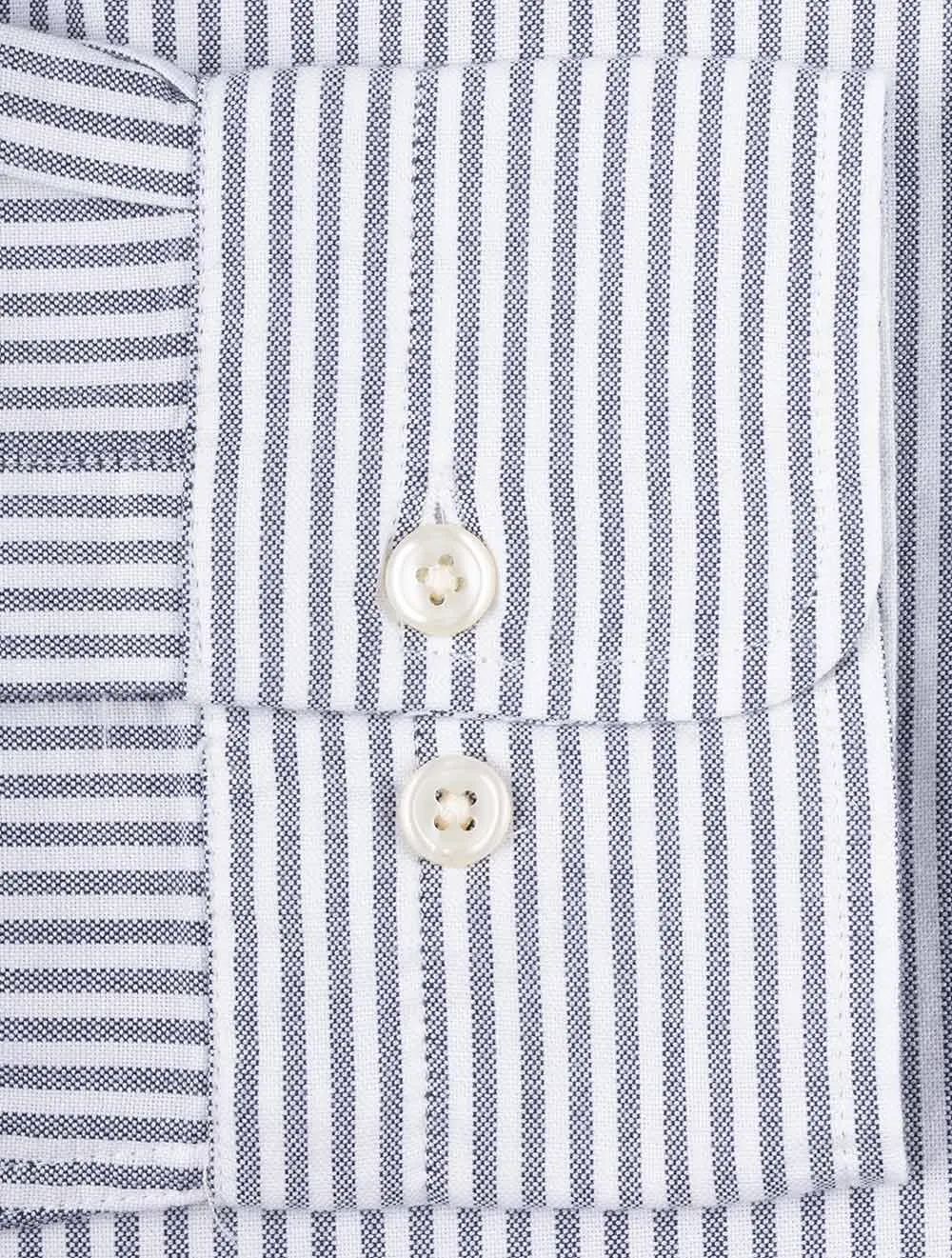Regular Fit Classic Oxford Stripe Shirt Persian Blue