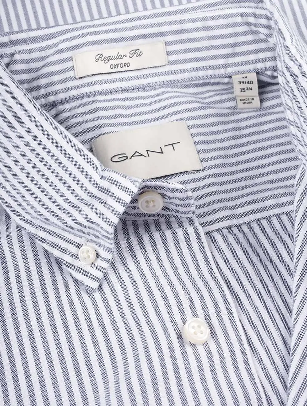 Regular Fit Classic Oxford Stripe Shirt Persian Blue